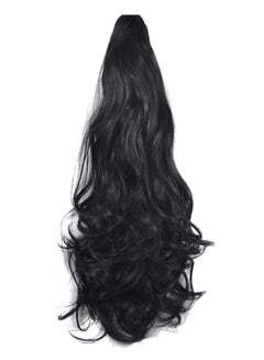Ponytail Wavy Natural Curly Long Hair Wig Black 22inch