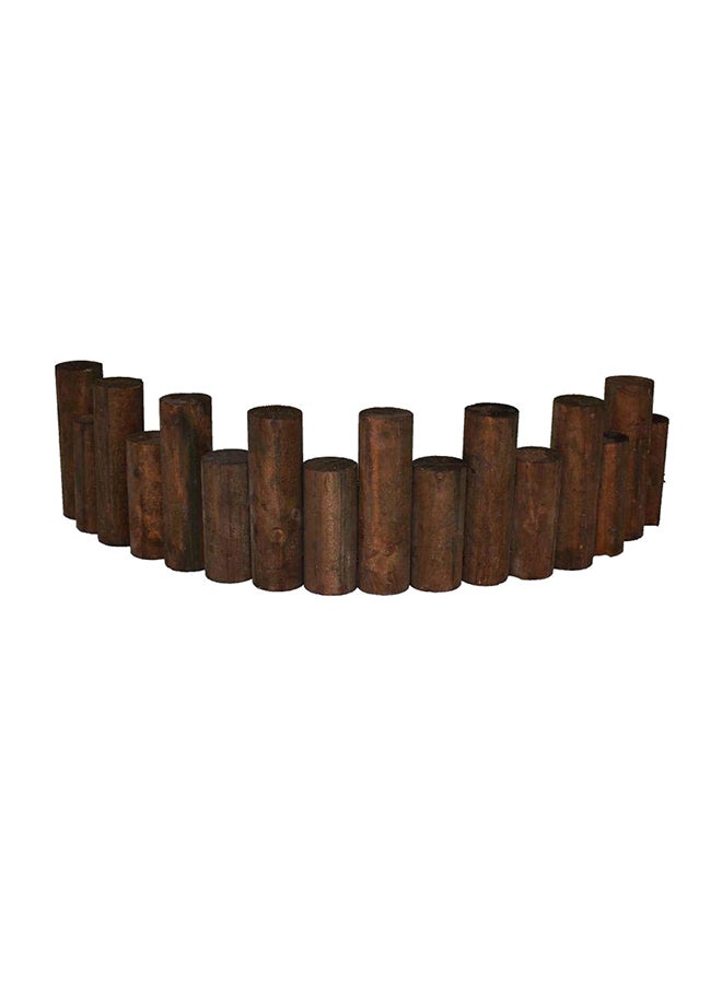 سياج لحاء الشجر من الخشب لتزيين الحديقة بني 90 x 25 x 6سم - Image 1