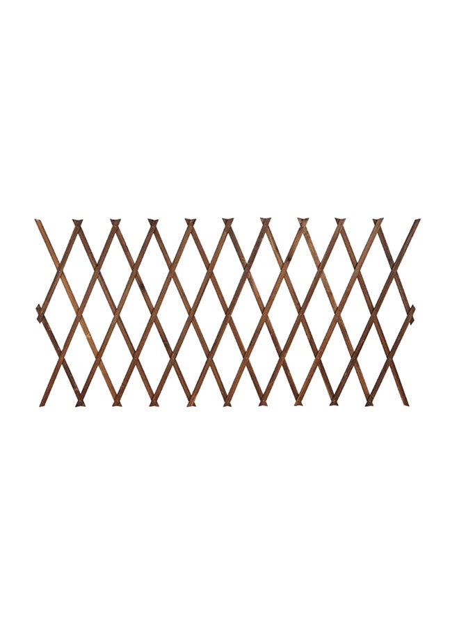 Generic Anti-Corrosion Outdoor Garden Decoration Wood Fence Brown 75 x 22 x 1cm  - Image 1