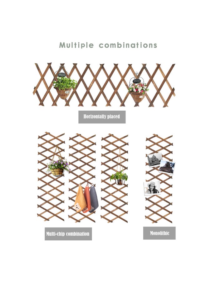 Generic Anti-Corrosion Outdoor Garden Decoration Wood Fence Brown 75 x 22 x 1cm  - Image 4