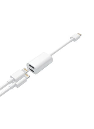 2-In-1 Lightning Adapter And Charger White - v1586458579/N36490008A_1