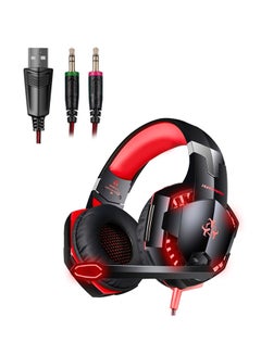 Over-Ear Gaming Wired Headphone with Mic For Desktop PC