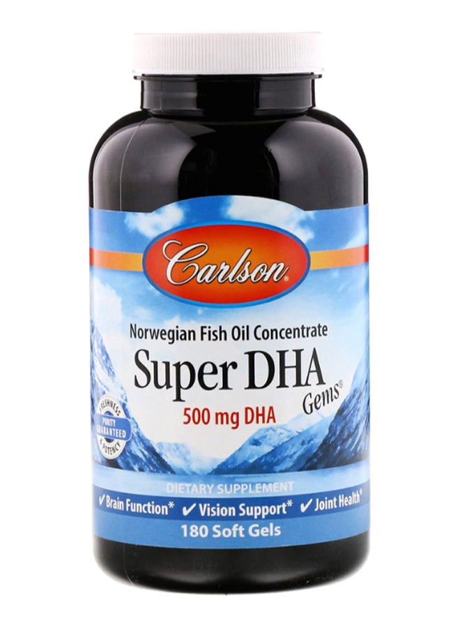 Carlson Labs Super-DHA Gems - 180 Soft Gels  - Image 1