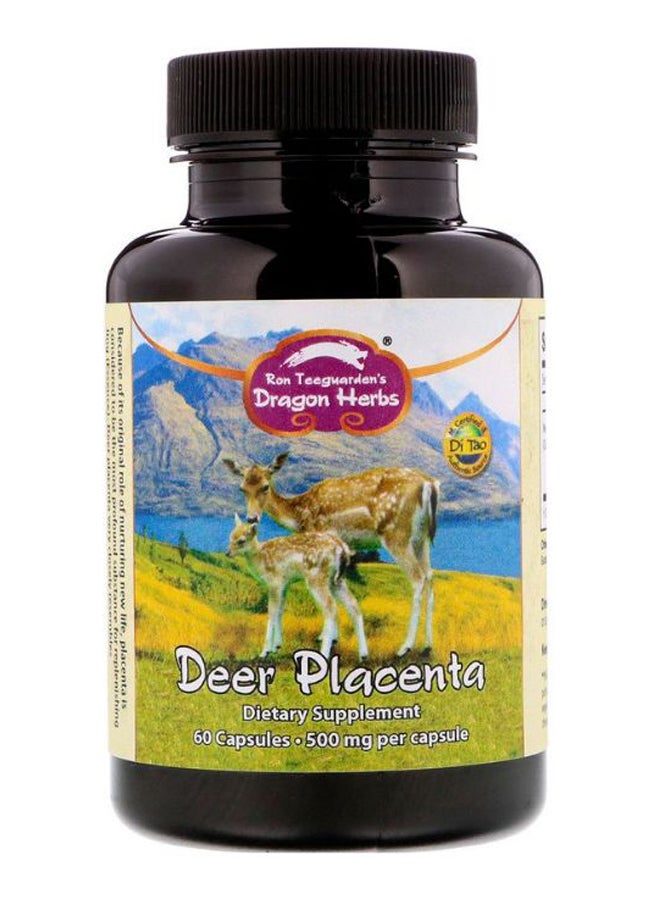 Dragon Herbs - Deer Placenta - 60 Capsules - Image 1