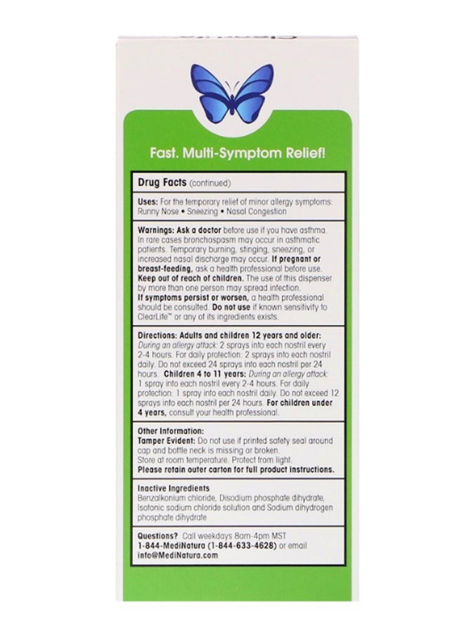 MediNatura - Clearlife Allergy Relief Nasal Spray - Image 1