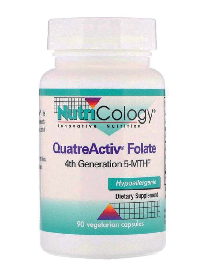 نوتريكولوجي مكمل غذائي كواتري أكتيف فوليت - يحتوي على 90 كبسولة نباتية - Image 1