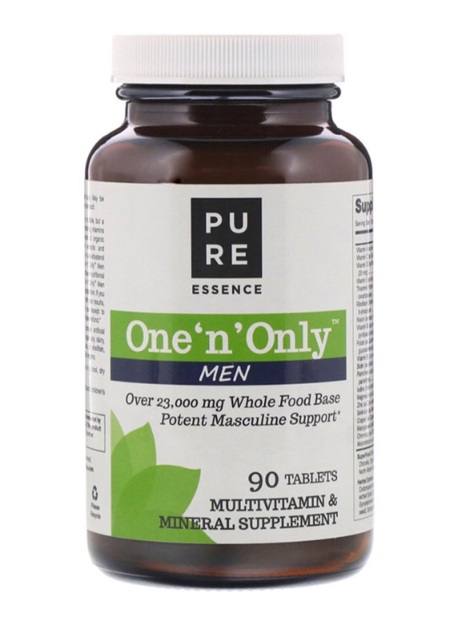 بيور إسينس وان إن أونلي مكمل غذائي للرجال يحتوي على فيتامينات ومعادن متنوعة - يحتوي على 90 قرص