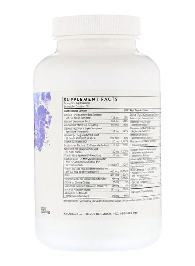 Thorne Research Extra Nutrients - 240 Capsules - Image 2