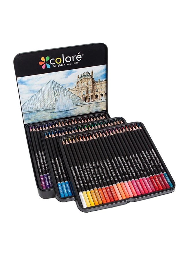 Colore 72-Piece Wooden Colored Drawing Pencil Set multicolour - Image 1
