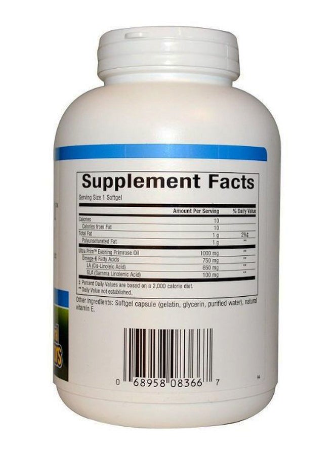 natural Factors Ultra Prim Evening Primrose Oil Supplement - 240 Softgels - Image 2