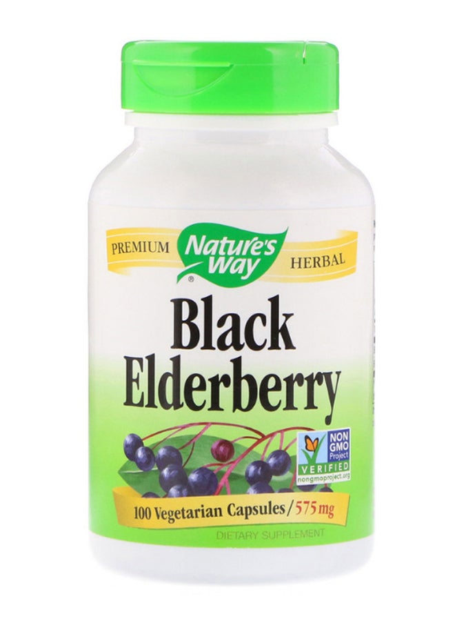 ناتشور واي مكمل غذائي بطعم الخمان الأسود العضوي للنباتيين - 100 كبسولة - Image 1