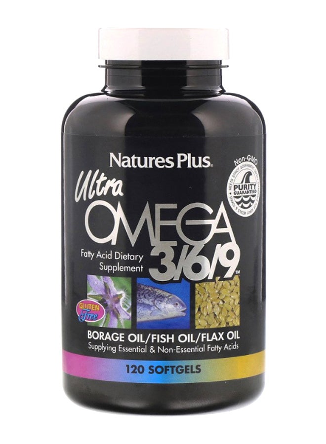 Natures Plus Ultra Omega 3/6/9 - 120 Softgels - Image 1