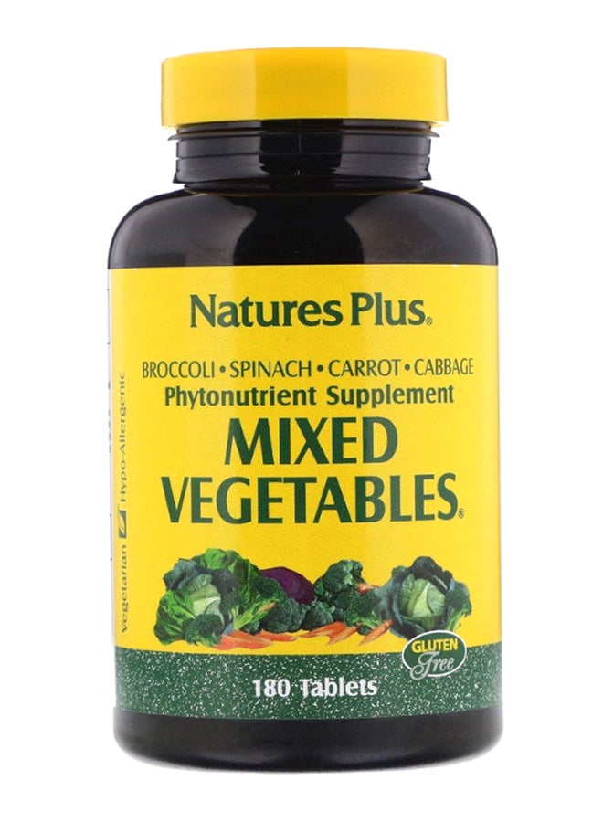 Natures Plus Mixed Vegetables - 180 Tablets - Image 1