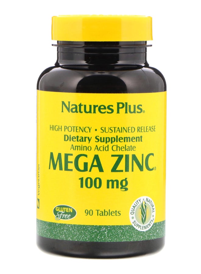 Natures Plus Mega Zinc - 90 Tablets - Image 1