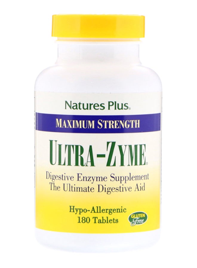 Natures Plus Maximum Strength Ultra-Zyme - 180 Tablets - Image 1