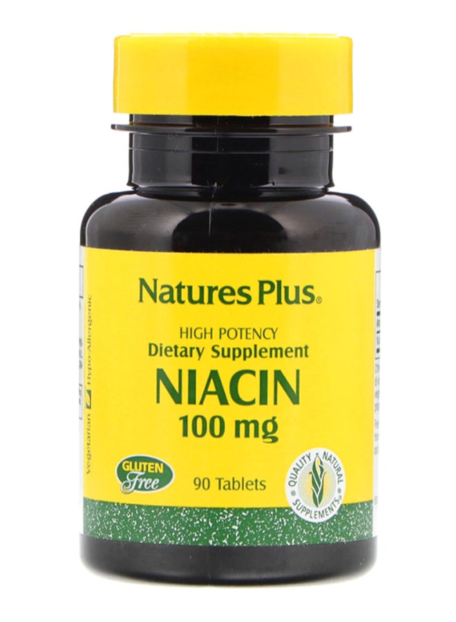 Natures Plus Niacin - 90 Tablets - Image 1