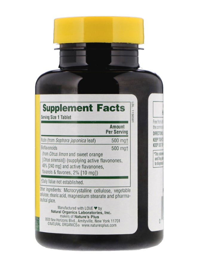 Natures Plus Biorutin Dietary Supplement - 90 Tablets - Image 2