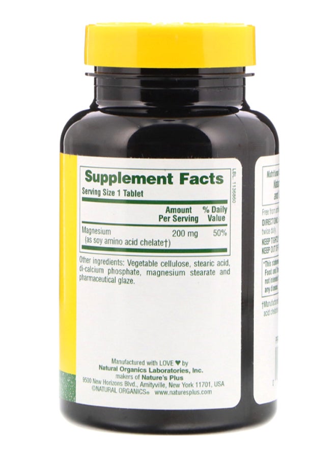 Natures Plus Magnesium - 90 Tablets - Image 2