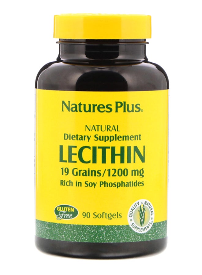 Natures Plus Lecithin Dietary Supplement - 90 Softgels - Image 1