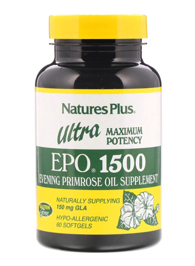 Natures Plus Ultra EPO 1500 Maximum Potency - 60 Softgels - Image 1