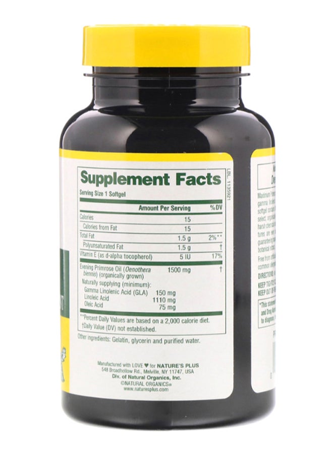 Natures Plus Ultra EPO 1500 Maximum Potency - 60 Softgels - Image 2