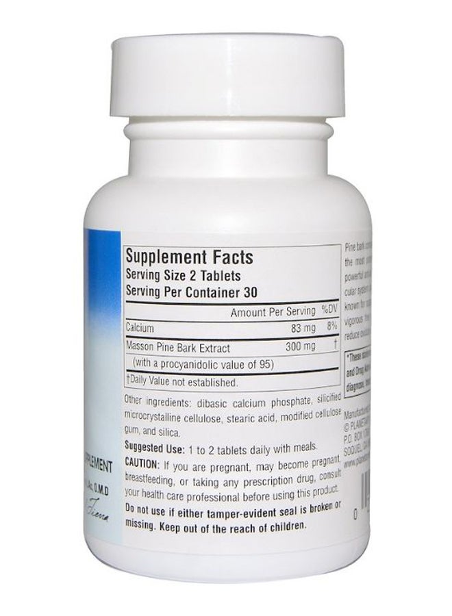PLANETARY HERBALS Full Spectrum Pine Bark Extract 150mg - 60 Tablets  - Image 2