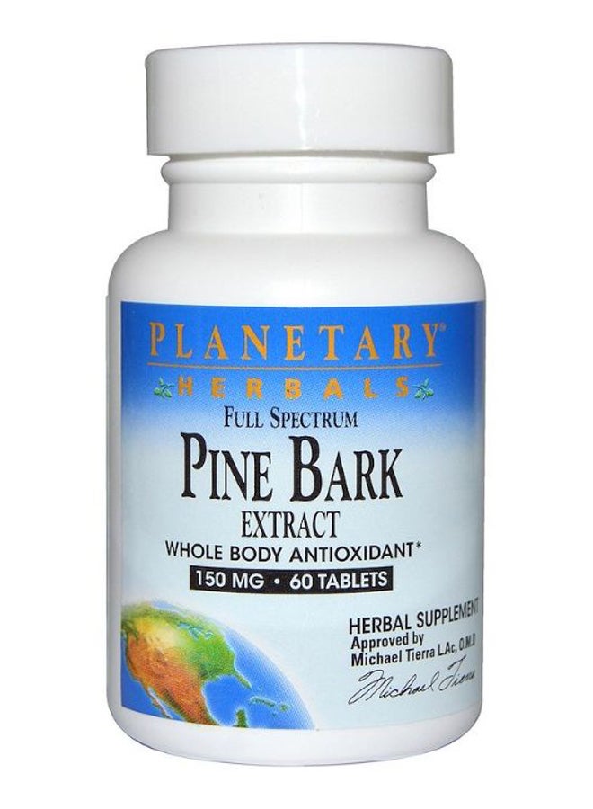 PLANETARY HERBALS Full Spectrum Pine Bark Extract 150mg - 60 Tablets  - Image 1