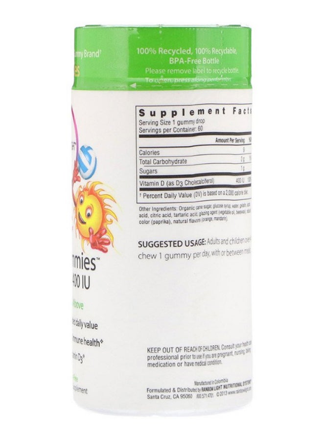 Rainbow Light Sunny Gummies Vitamin D3 - 60 Gummies - Image 2