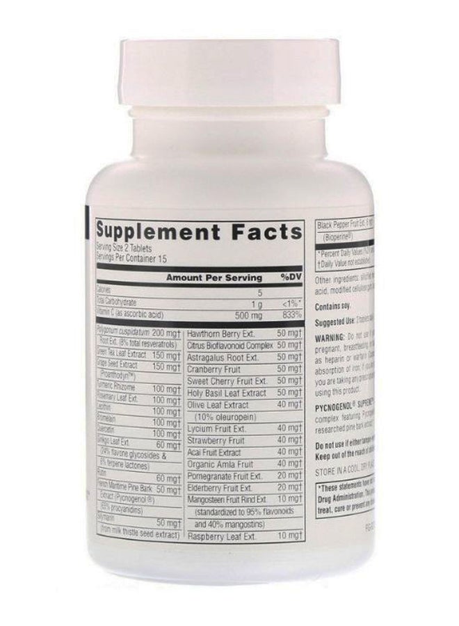 Source Naturals Pycnogenol Supreme Supplement - 30 Tablets - Image 2