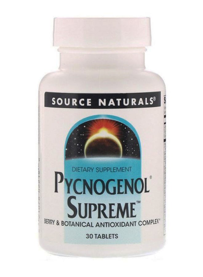 Source Naturals Pycnogenol Supreme Supplement - 30 Tablets - Image 1