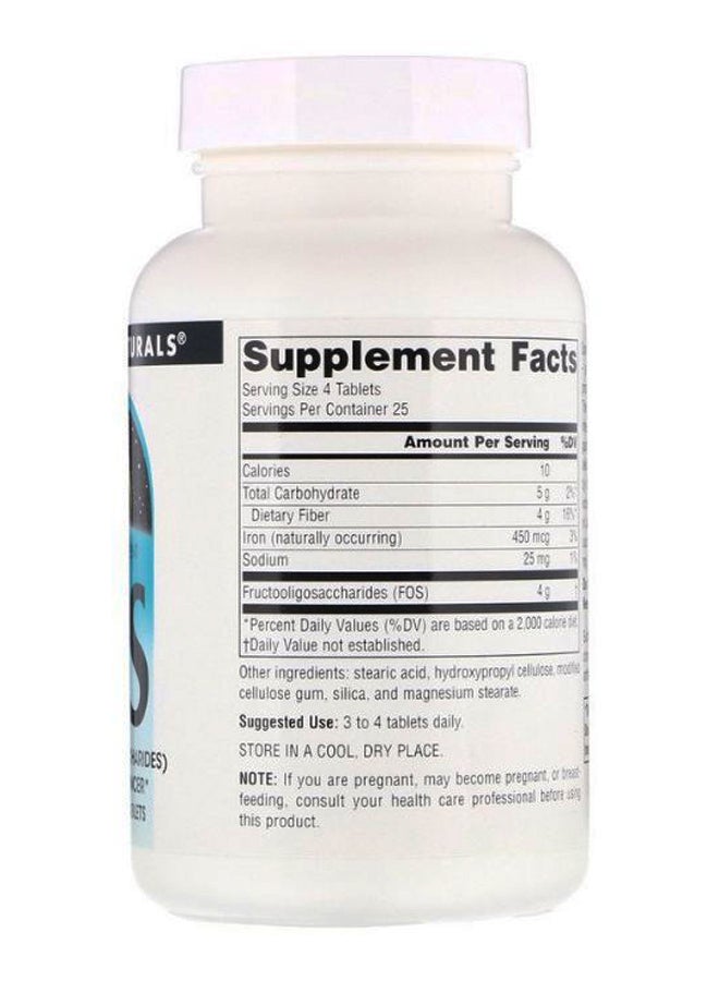 سورس ناتشورالز FOS (فركتوأوليغوسكريدات) - 100 قرص 1,000 ملغ - Image 2