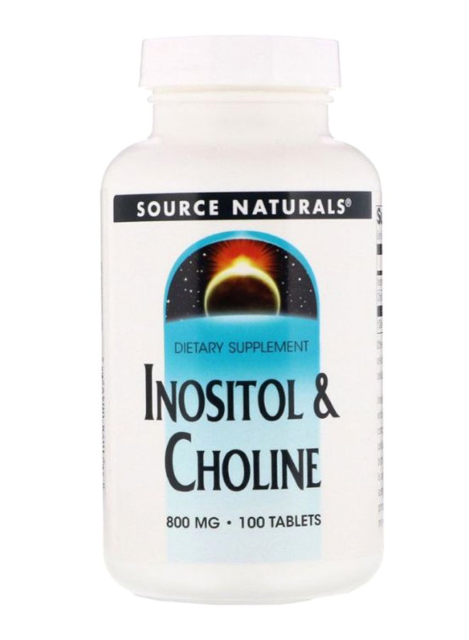 سورس ناتشورالز إينوسيتول وكولين - يحتوي على 100 قرص - Image 1