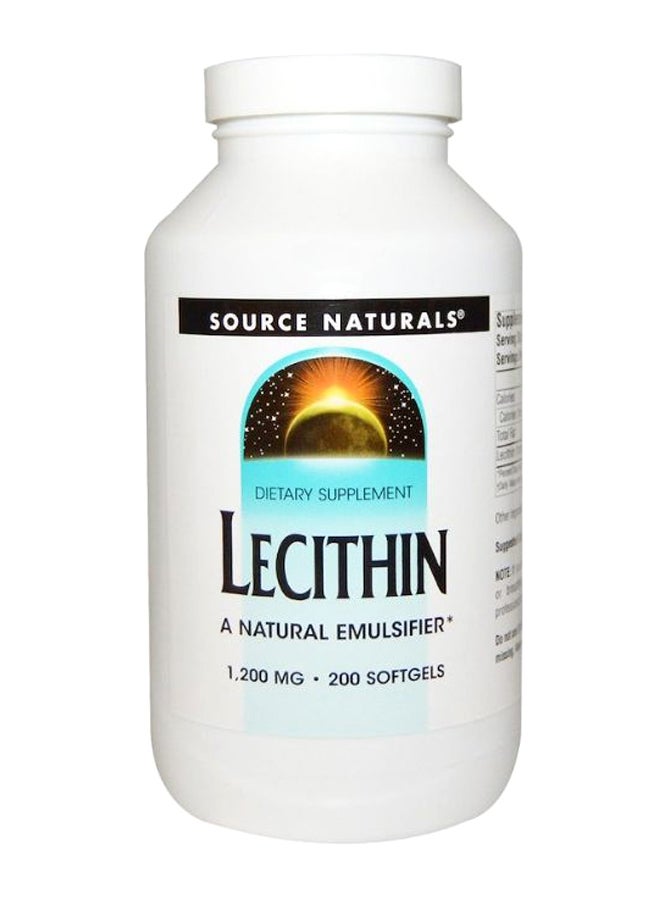 سورس ناتشورالز ليسيثين - 200 كبسولة هلامية - Image 1