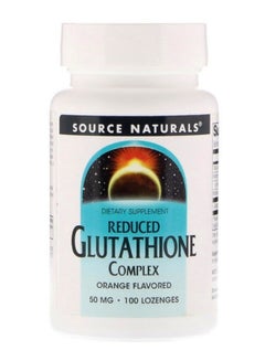 Source Naturals Orange Flavoured Reduced Glutathione Complex - 100 Tablets  - Image 1