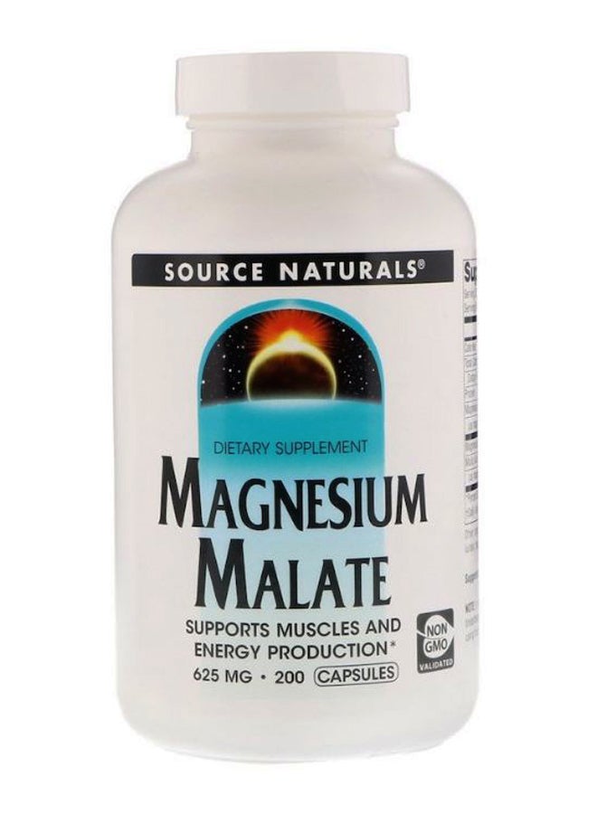 Source Naturals Magnesium Malate - 200 Capsules - Image 1