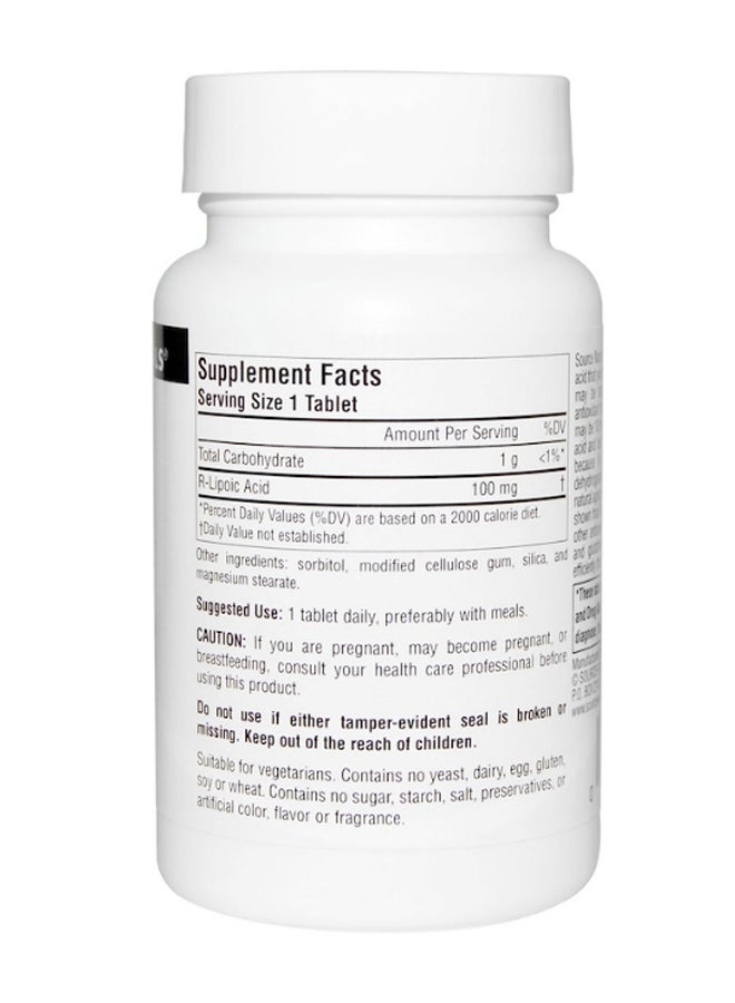 سورس ناتشورالز آر ليبويك أسيد - 60 قرص - Image 2