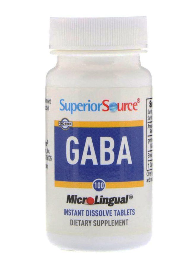 Superior Source GABA - 100 MicroLingual Instant Dissolve Tablets  - Image 1