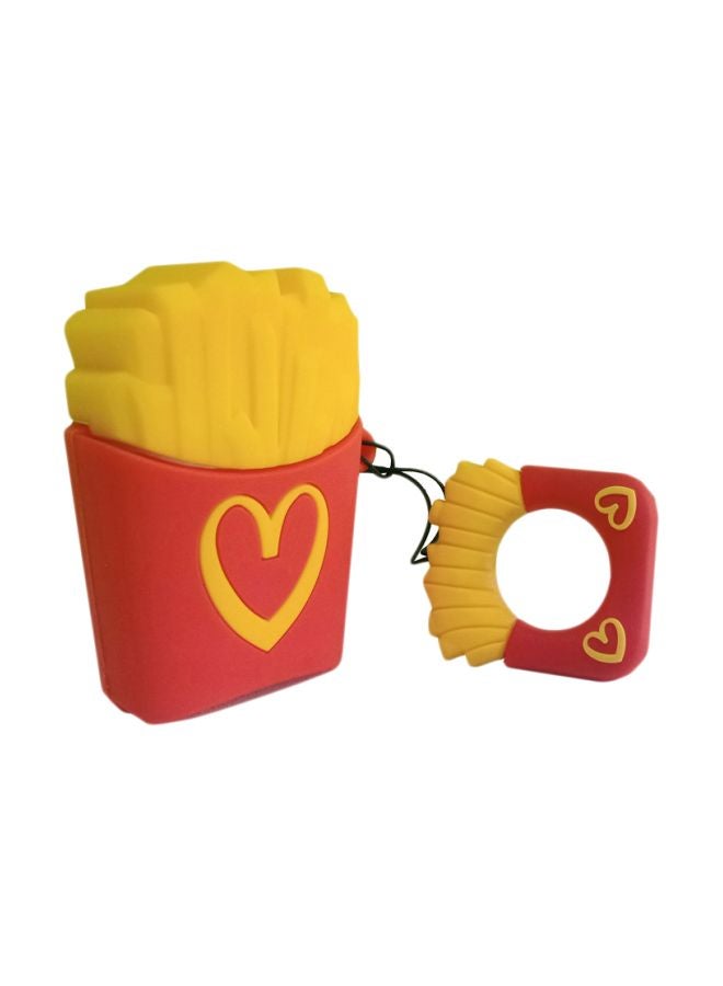 كول بيبي حافظة حماية من السيليكون لسماعات إيربودز من آبل أحمر/أصفر - Image 1