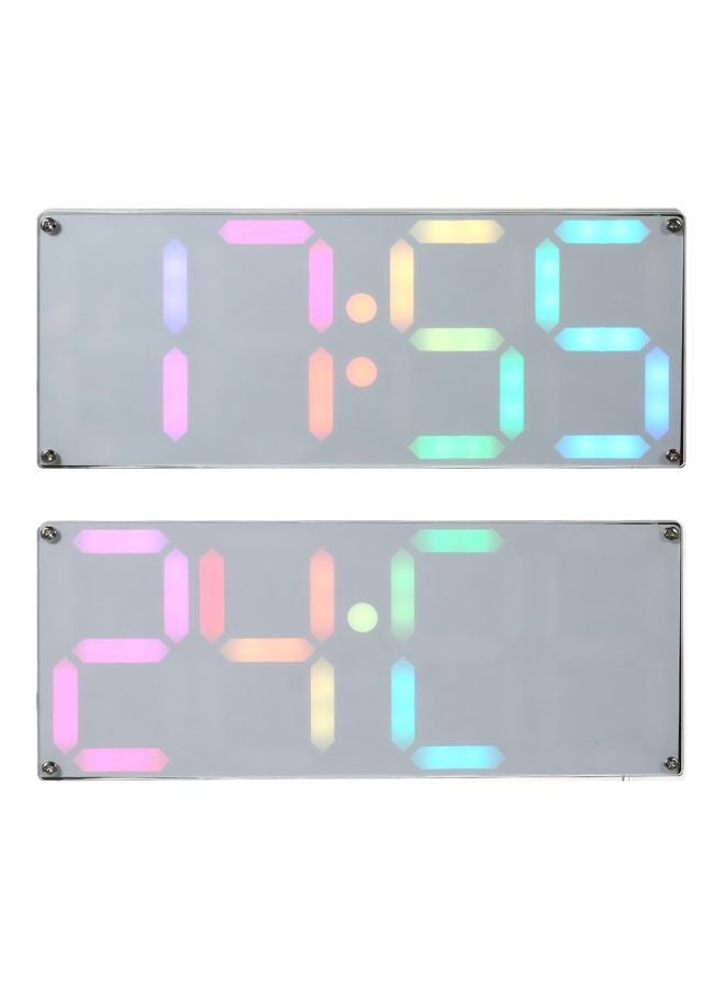 DIY Digital LED Clock Kit Gold/Silver/Black 20x3.5x8cm  - Image 4