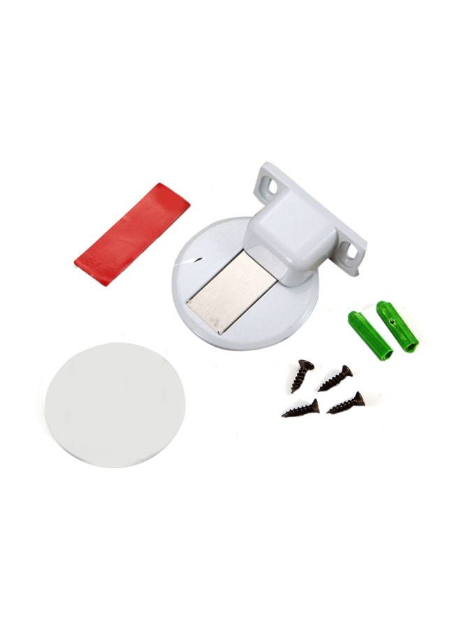 Floor Mounted Door Stopper White/Red/Green 10x4x6cm 