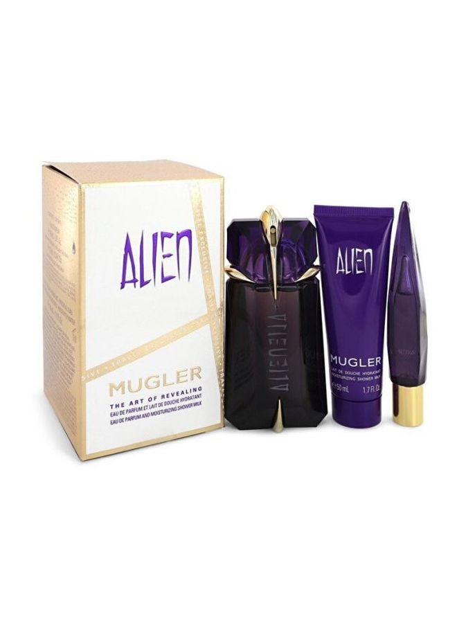 Thierry Mugler Mugler Alien Gift Set (Eau De Parfum Spray 2 oz, Mini Eau De Parfum Refillable Spray, 1.7 oz Shower Gel)  - Image 2