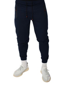 Cotton Casual Sweatpants Navy Blue