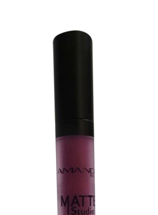Amanda Milano Matte Studio Lip Fluid 12 Purple - Image 2