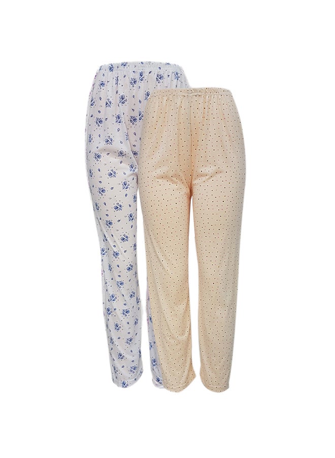 Mira Set of 2 Printed Pyjama Bottoms Multicolour  - Image 1