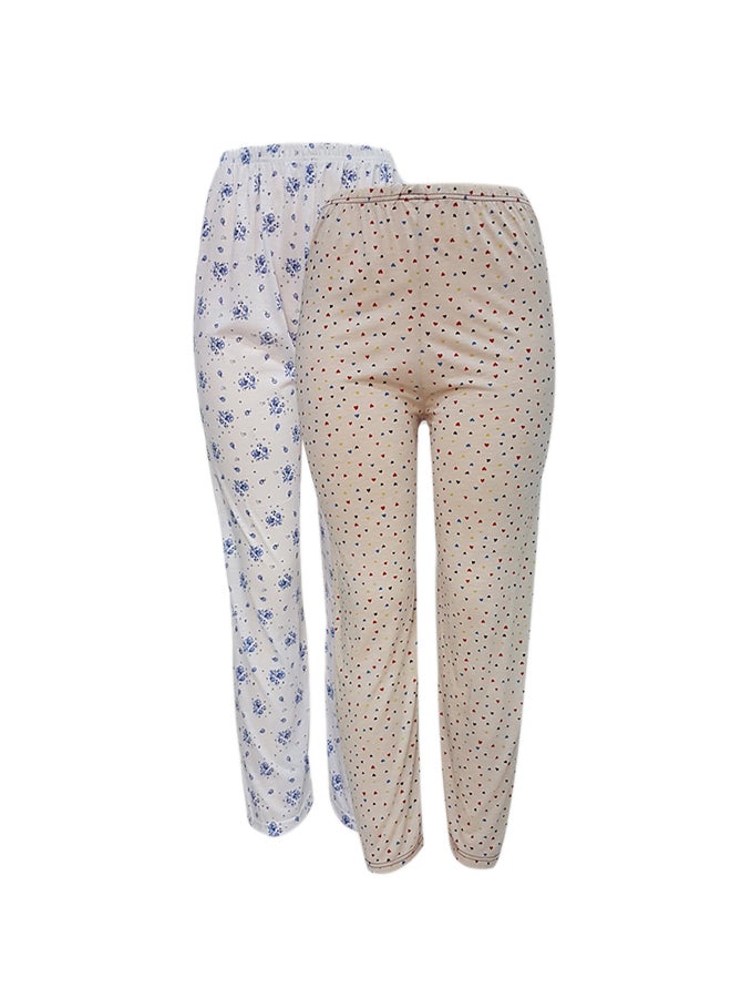 Mira - Set of 2 Printed Pyjama Bottoms Multicolour - Image 1