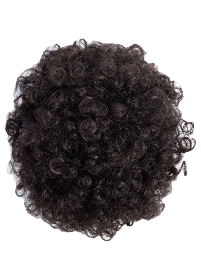 Generic Puff Short Curly Hair Wig Black Short 