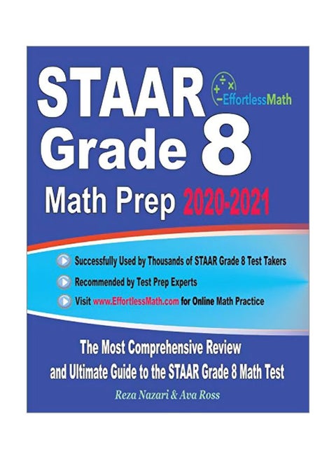 STAAR Grade 8 Math Prep 2020-2021 : The Most Comprehensive Review And Ultimate Guide To The STAAR Math Test paperback english - 4 February 2020