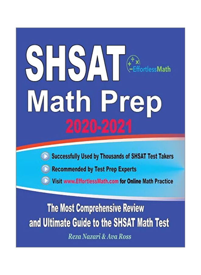 SHSAT Math Prep 2020-2021 : The Most Comprehensive Review And Ultimate Guide To The SHSAT Math Test paperback english - 5 February 2020