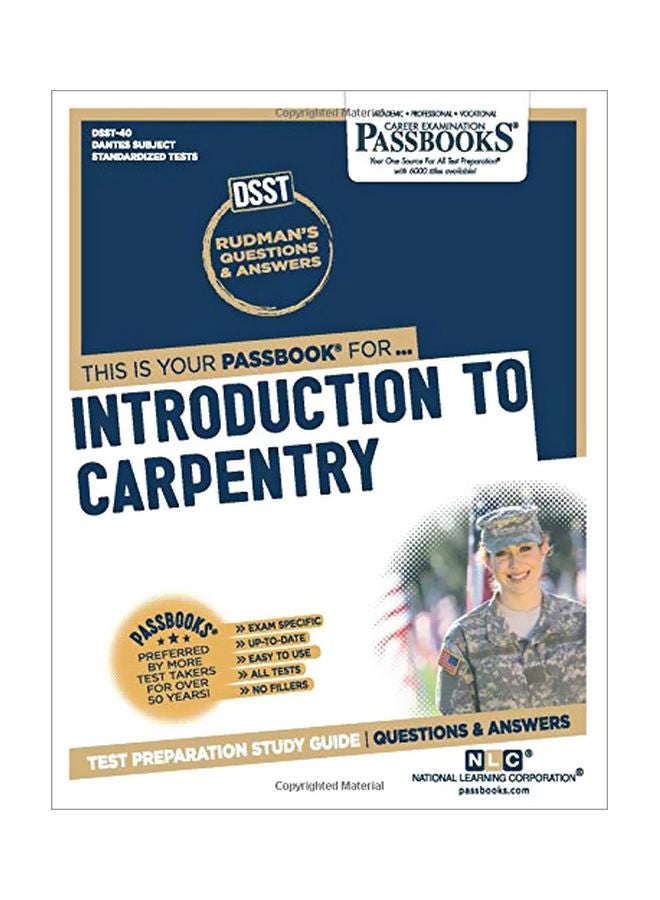null - Introduction To Carpentry : Test Preparation Study Guide : Questions And Answers paperback english - 01 January 2020 - Image 1