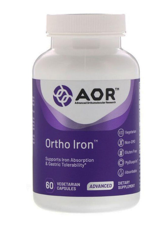 AOR - Ortho Iron Dietary Supplement - 60 Vegetarian Capsules - Image 1